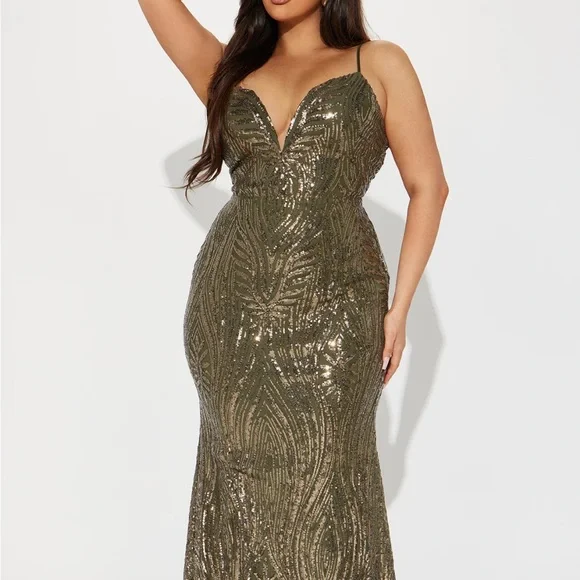 green dress plus size Runwind Plus Size Maxi Dress for Curvy Women 3/4 Long Casual Wedding Guest  Dress with Pockets Green 2XL at Amazon Women's Clothing store